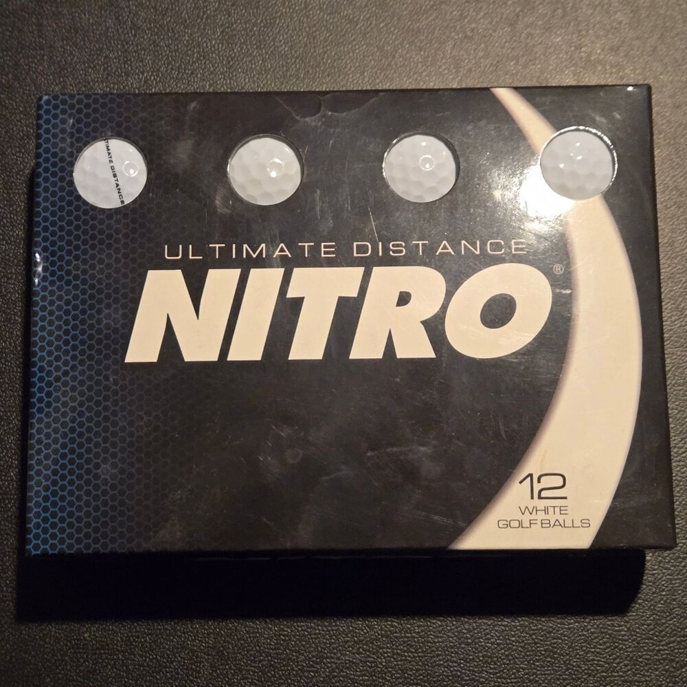 Nitro Golf Balls 12 Pack Ultimate Distance White New